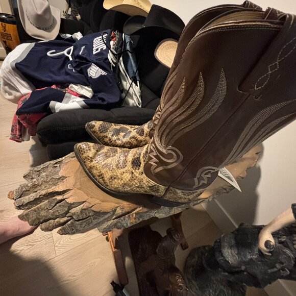 Tony Lama Anaconda Cowboy Boots - Picture 4 of 6